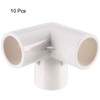 TOP-VIGOR 10Pcs 20mm 3 Way Elbow PVC Pipe Fitting, Tee