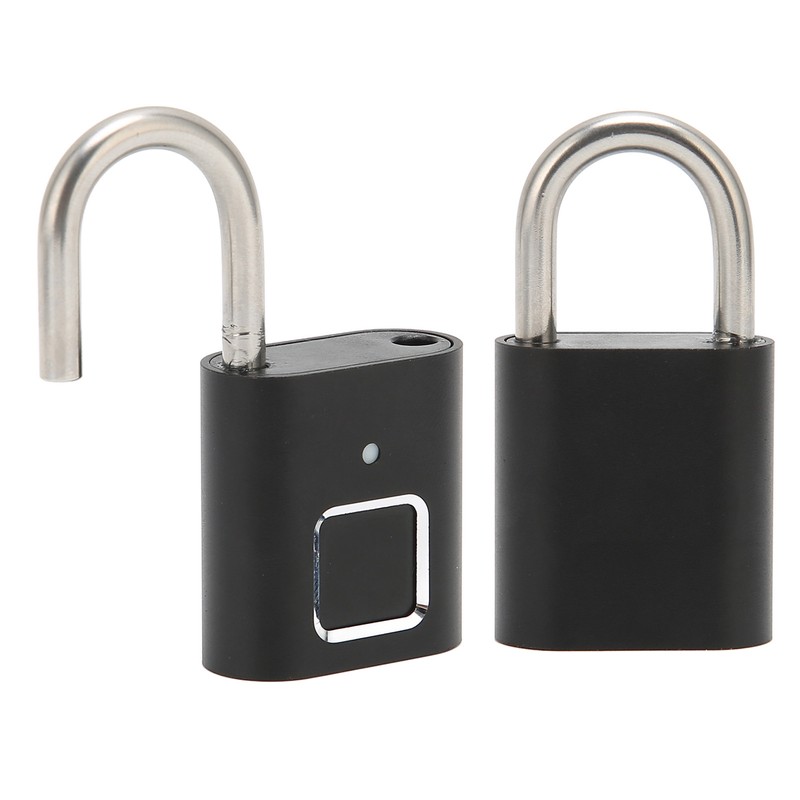 Fingerprint Padlock Biometric Smart Security Digital Lock Water Resistant USB