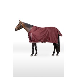 HORZE Glasgow Light Weight Waterproof Turnout Horse Sheet (No Fill) - Burgundy - 84 in