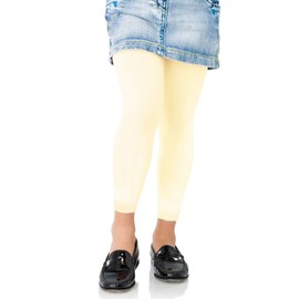 Kids Fashion Girls Microfiber Semi-Opaque Footless Tights 40 Denier (10-13 Years (146cm), Ecru)