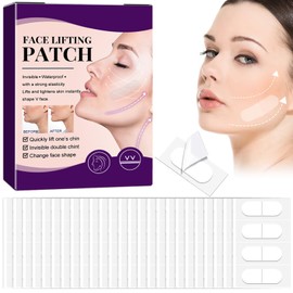 Face Lift Tape 60 Pcs Face Lift Tape Invisible Waterproof Elasticity Face Tape Anti Wrinkle Patches Instant Face Lifting Strips for Double Chin Hide Wrinkles