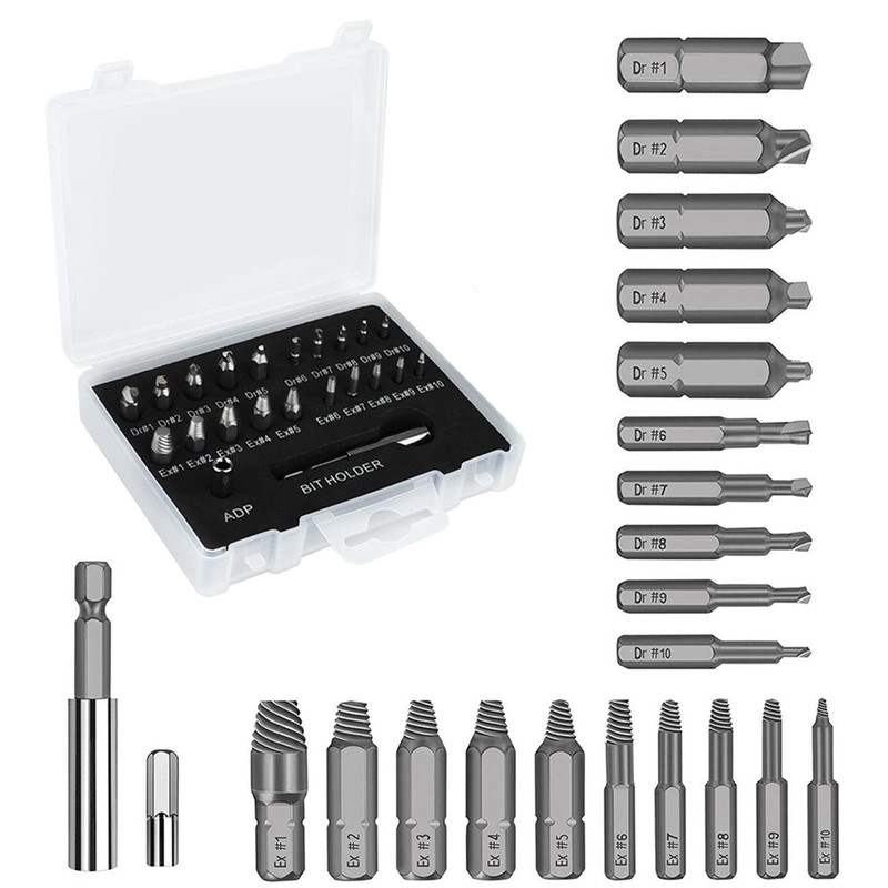 Bestgle Drill Bit Set, Screw Removal, Broken Bolts, Set of