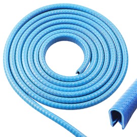 Skweawert 10ft(3000mm) 1/16"(1.5mm) UZ-01 Dark Blue Rubber Edge Trim,U Channel Edge Guard Protector,PVC and Steel Sheet Rubber Seal Strip,for Panels Cars Doors Hatches Steel Plates