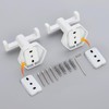 GERZWY White Bathroom Hooks, Double Towel Robe/Coat Clothes Hook Stainless