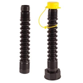 EZ-POUR Gas Can Spout Replacement – Multi-Use For Deluxe Gas Cans and Water Jugs (Pack of 1) - 1, 2, 5 Gallon HI-FLO System with Extension, Flame Arrestor, Flexible Gas Can Nozzle for Jerry Cans