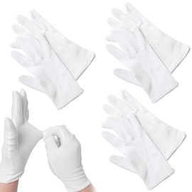 6-Piece Soft Cotton Gloves for Moisturizing, Hand Care, and Multi-Purpose Use - Ideal for Night Treatments and Daily Tasks