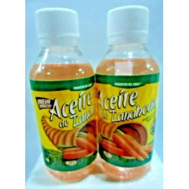 Productos del Roble 2x Carrot Oil 100% Natural Aceite de Zanahoria For Wrinkles, Dry Skin del Roble