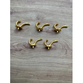 10 Pieces Gold Wall Hanging Hardware Miniature Decorative Dollhouse Handmade Material Craft Decor Hooks NaturalMelody