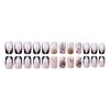 24 Pcs Valentine’s Day Press on Nails Square Fake Nails
