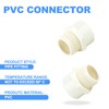 ERGAOBOY 10pcs 3/4" BSP Male Thread to 25MM White PVC