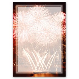 Letter Writing Paper Harbour Fireworks [25 Sheets]