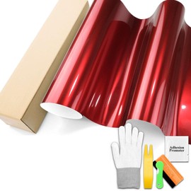 Super Gloss Metallic Cherry Red Automotive Vinyl Wrap Car Vehicle Bubble Free Air Release 20"x60" (1.6FTx5FT)