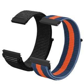 LYYLTX Nylon Fabric Watch Straps 20 mm/22 mm Strap for Men Women Replacement Strap Quick Release Smartwatch Sports Watches Replacement Strap Adjustable Soft Breathable Watch Strap