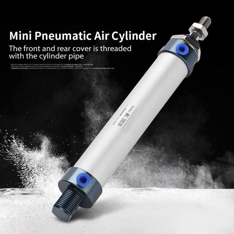 Pneumatic Cylinder, 25 mm Bore 100 mm Stroke, Single Rod,