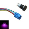 E Support 19mm 12V 3A Car Purple LED Light Angel