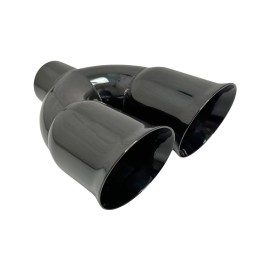 Unbranded Exhaust Tip Dual 4.00  Dia OD 3.00  Dia ID X 10.00  Long 2.50  Inlet  WD7-610-25