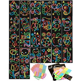 HST factory Supervised by Active Nursery Teacher Sticker Pasting Set, 26 Types of Black Mats, Montessori Work