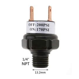 OTOTEC 170-200PSI Pressure Control Switch Air Pressure Switch Tank Mount Thread 1/4 NPT