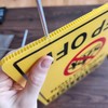 Caution Pesticide Application Keep Off Sign,12.6"x9.5" Corrugated Plastic with Stake