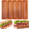 FETESUR Silicone Perforated Baking Forms Sandwich Mold French Baguette Bread