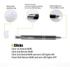 Yacig Pen with Light, Light Up Ballpoint Pen, Bright Lighted