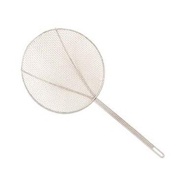 Browne Foodservice 12 Inch Square Mesh Skimmer, Nickel Plated