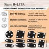 Signs ByLITA Designer Please Do Not Flush Etiqutte Sign(Brushed Gold)
