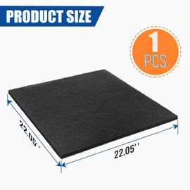 LOGOL 22'' Square No Splatter Pad, Oil Drain Splash Pad for Car Changing Oil Transmission Drain Pan.