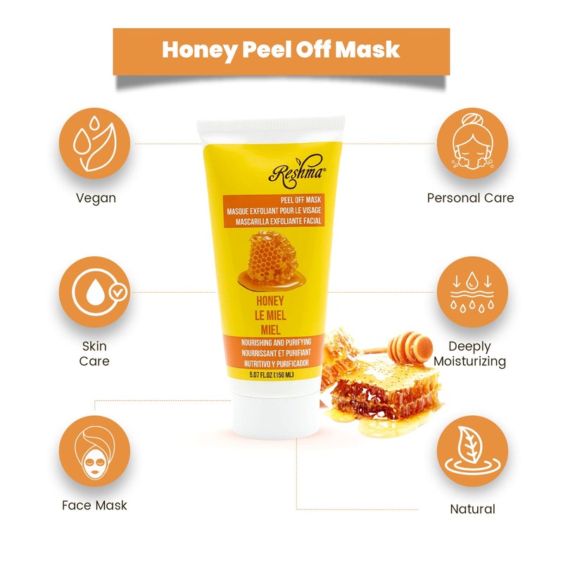 Reshma Beauty Honey Peel Off Mask | Removes Blackheads &