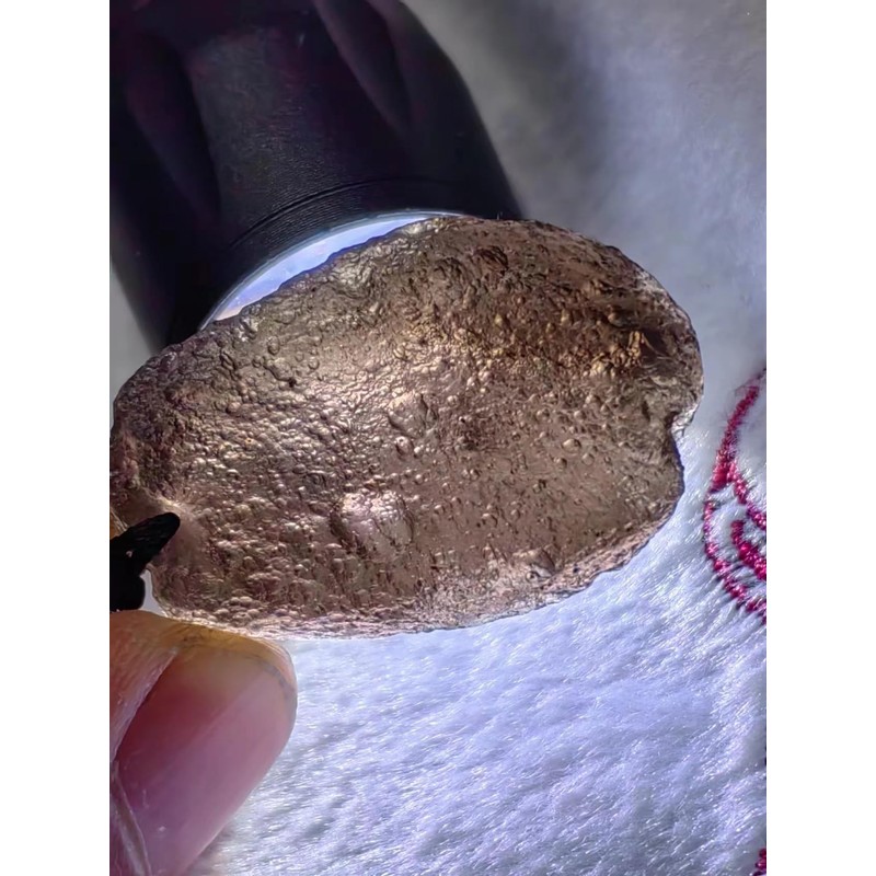 Cintamani Saffordite Meteorite Necklace,Raw Cintamani Saffordite Crystal Tektite,Irregular Shape Meteorite