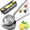 Zulay Kitchen Lemon Squeezer Stainless Steel with Premium Quality Heavy