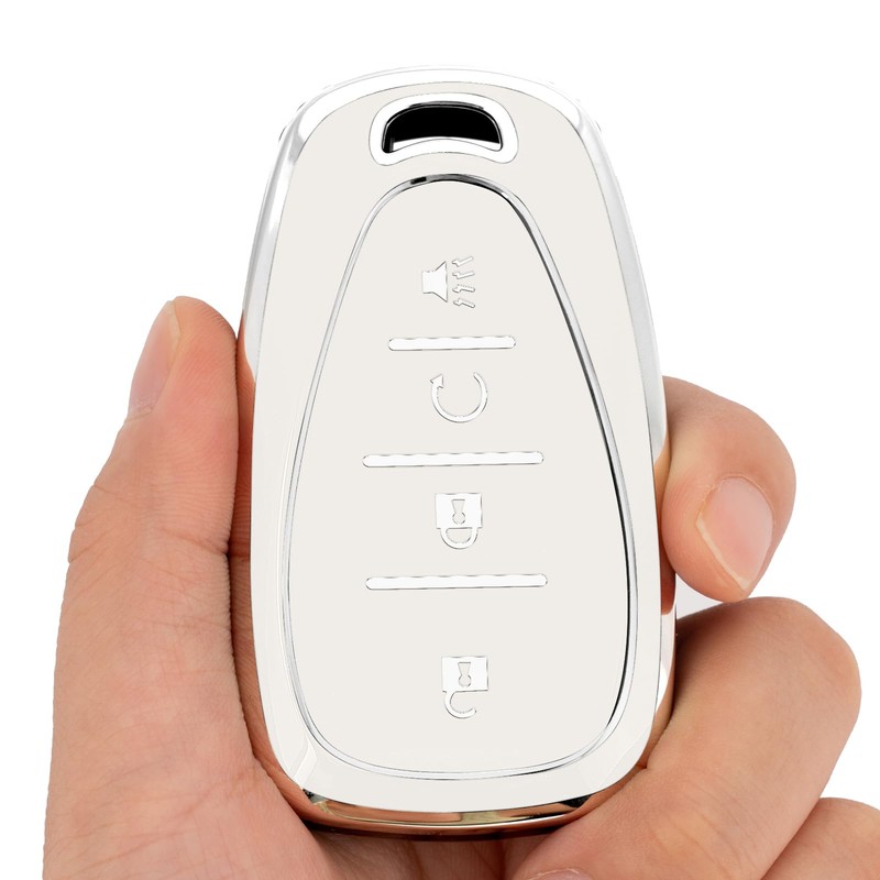 CHATYYD for Chevy Key fob Cover with Keychain,Soft TPU Car