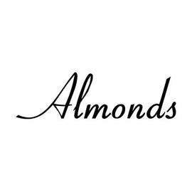 Almonds 5w x 1.5h Label | Kitchen Organization | Die Cut Vinyl Decal | Black Retro Font (Sticker Only)