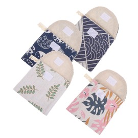 Outanaya Tampon Holder Bag 4pcs Sanitary Pad Storage Portable Towel Bag Maternity Pads Pouch Zipper