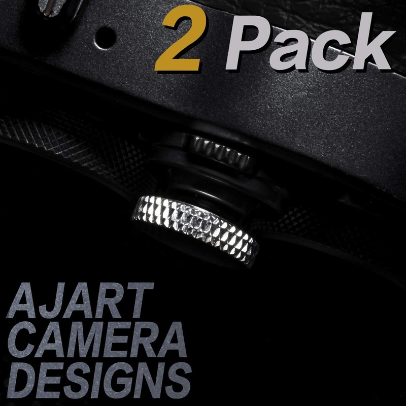 Camera Shutter Button (2 Pack/Silver) Upscale and Delicate Soft Shutter