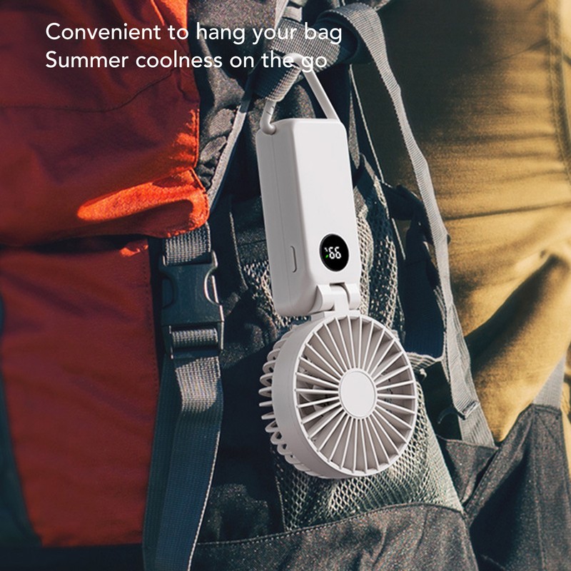 Mini Handheld Fan 3 Speeds Desk Fan Foldable Small Personal