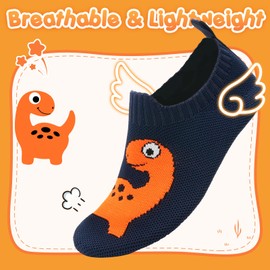 WateLves Children's Slippers, Boys’, Girls’ Non-Slip, Lightweight, Flexible, Breathable Barefoot Slippers, for Gym, Nursery, Unisex