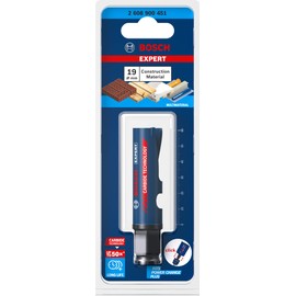 Bosch Professional 1x Expert Construction Material Hole Saw (for Softwood, Ø 19 mm, Accessories Rotary Impact Drill)