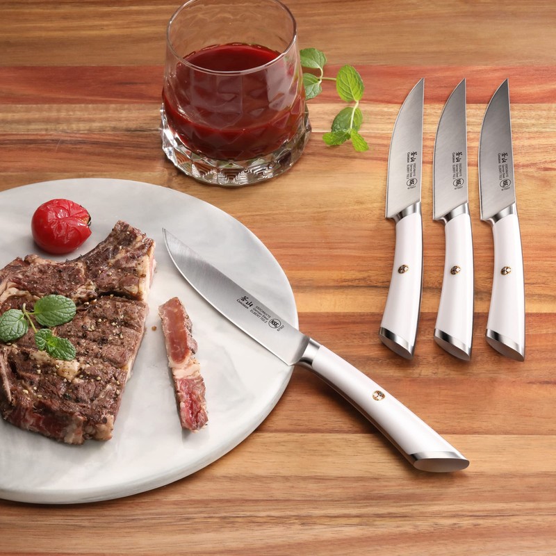 Cangshan ELBERT Series German Steel Forged 4-Piece Fine-Edge Steak Knife