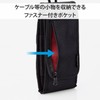 Elecom P-05CC2BK Smartphone Pouch, Storage for 2 Stands, Large Size,