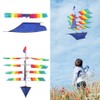 3D Huge Rainbow Sailboat Flying Kite Outdoor Sports Children Kids