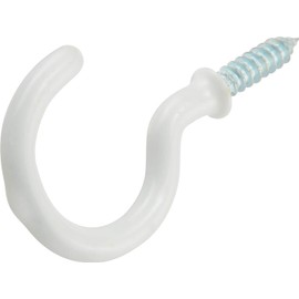 OOK 50684 7/8-Inch 30 Pieces White Vinyl Mug Hooks Tidy Tins 30 pcs