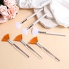 6PCS Fan Brushes Esthetician Soft Facial Applicator Brush Acid Applicator