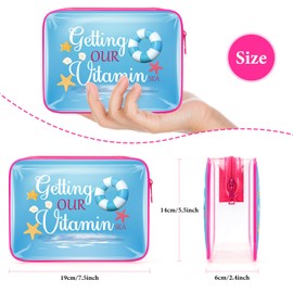 Beach Lover Gift Makeup Bag Funny Sea Lovers Gifts for Women Girls Weekend Gift Vacation Travel Gift for Girls Teen Beach Themed Gifts Birthday Christmas Graduation Gift Travel Cosmetic Pouch