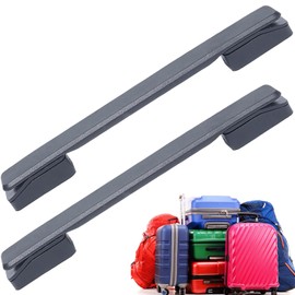 Pack of 2 Suitcase Handles, Replacement Suitcase Handle for Andy Luggage, Suitcase Accessories, Plastic Luggage Handles with Zinc Alloy, Ergonomic Non-Slip for Travel Suitcases (Black)