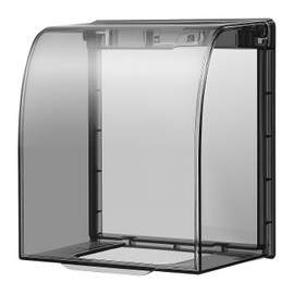 Caja de cubiertas de salida, resistente a la intemperie al aire última intervensión, cubierta de de corriente transparente para enchufe exterior y receptáculo, cubierta protectora de enchufe para