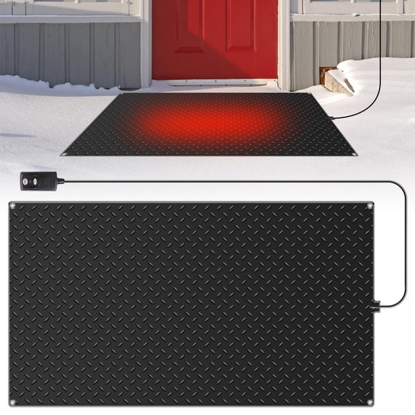 VASALAlD Heated Snow Melting Mats,30 x 48 in PVC Snow
