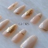 [GLORS] Purly Handmade Long Ballerina Press on Nails | Flower