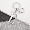 YasJess Keyring Letter with Four Leaf Clover and Wings Name