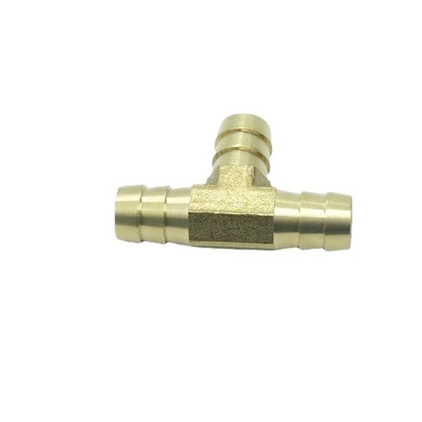 CDQBWKJGFJ 3 Pcs Brass Hose Barb Tee Fitting 1/2" x